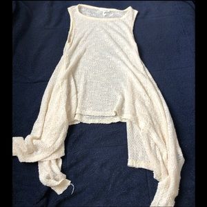 Cream Knit Top